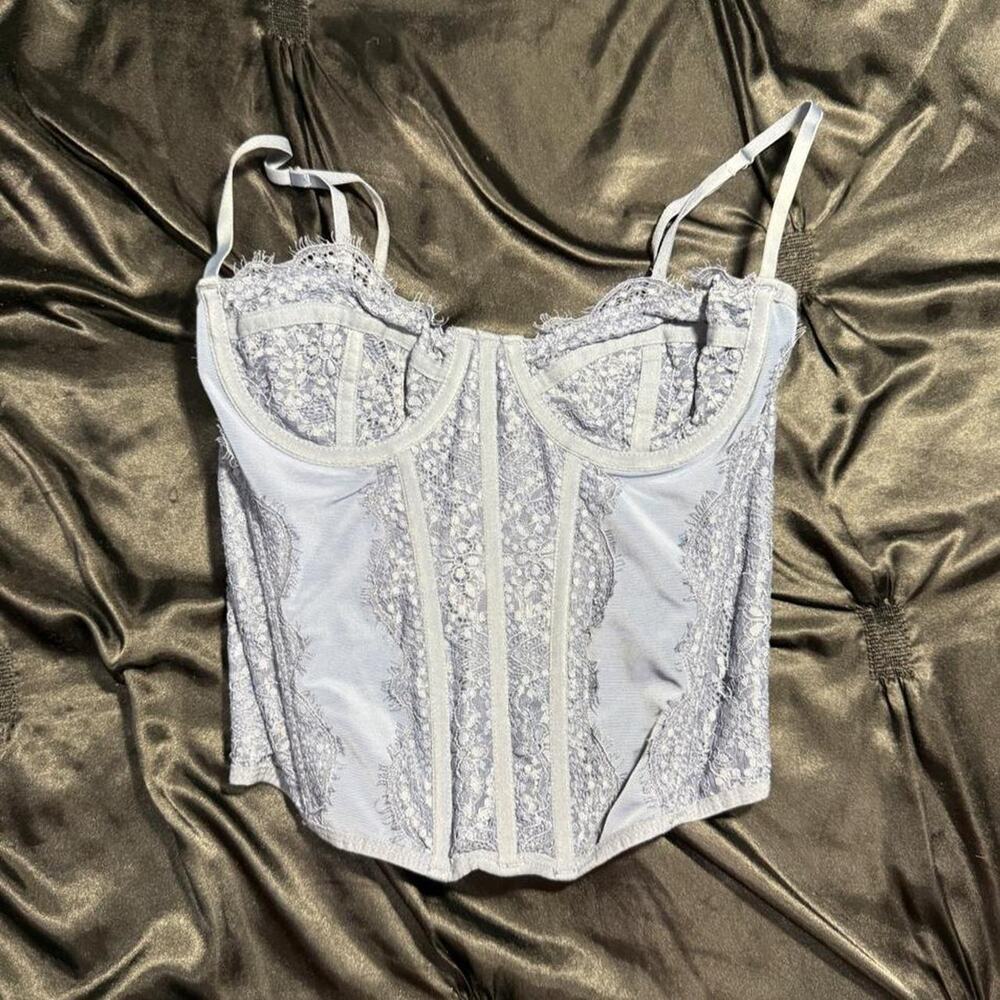 Urban outfitters blue corset with